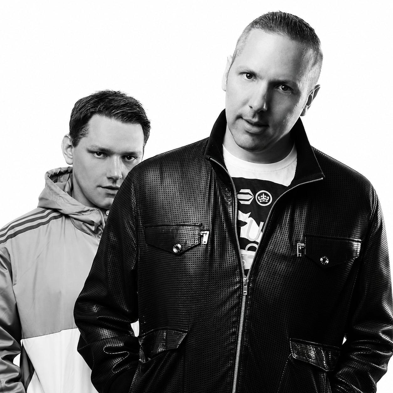Matt and Warren Meyers, The Meyers Bros, printed in black ink on pink